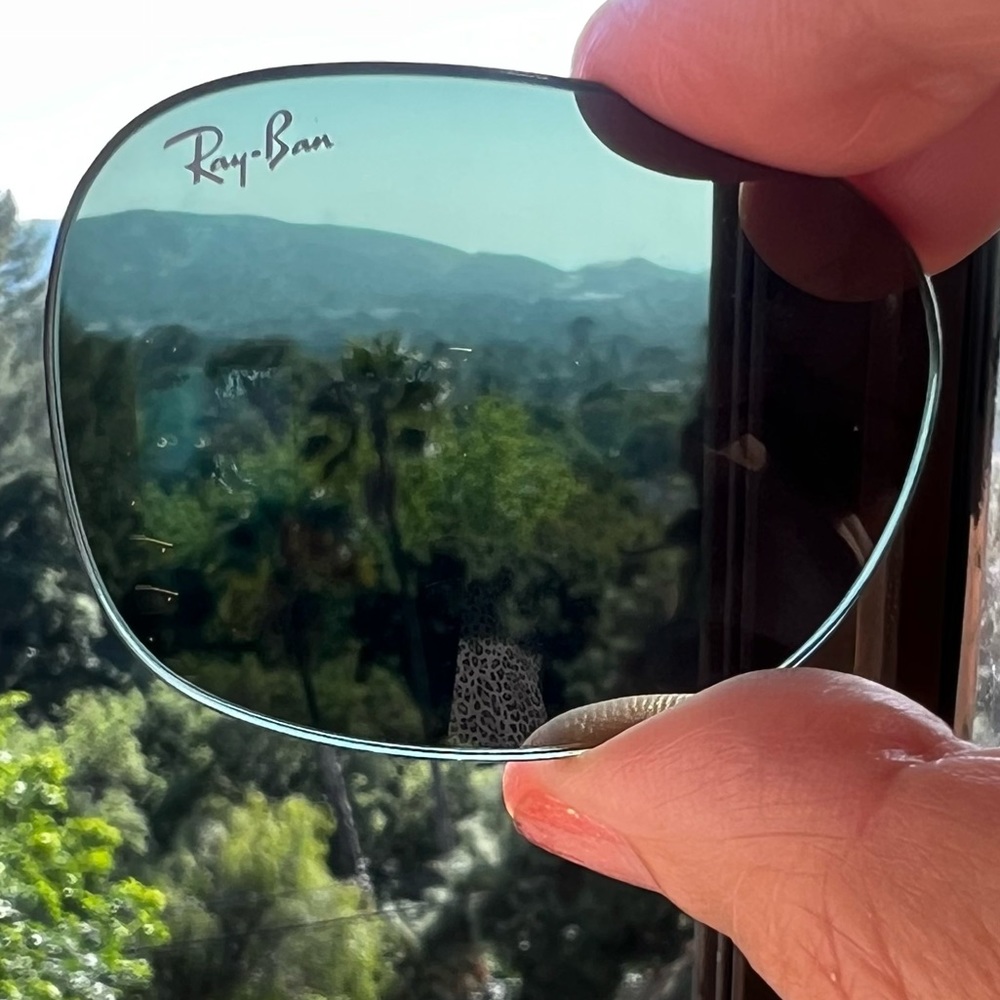 Ray-Ban 100% UV replacement sunglass lenses G-15 aviator lens -  Luxotica case